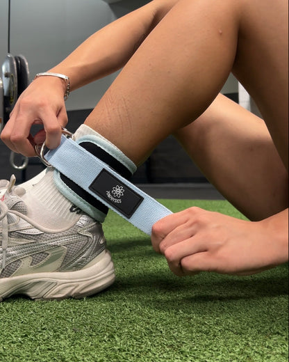 Ankle Straps - Baby Blue